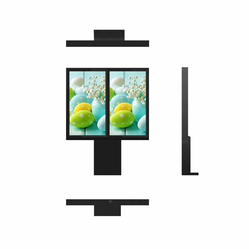 55 inch Outdoor QSR Drive-thru Menu Board Double Screen
